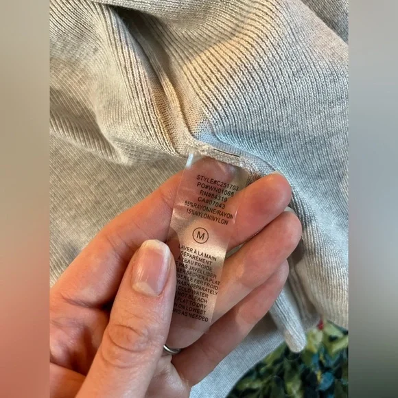 Cyrus Light Gray Knit Cardigan - Picture 4 of 4